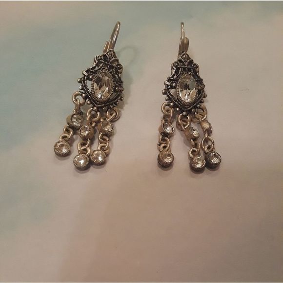 1928 Jewelry - 1928 Brand Chandelier Drop Rhinestone Earrings.
